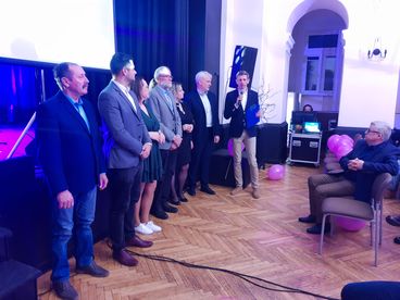 Event wyborczy Obywatelskiego Wielunia – prezentacja kandydatki na burmistrza Wielunia Elżbiety Urbańskiej-Golec i kandydatów do Rady Miasta